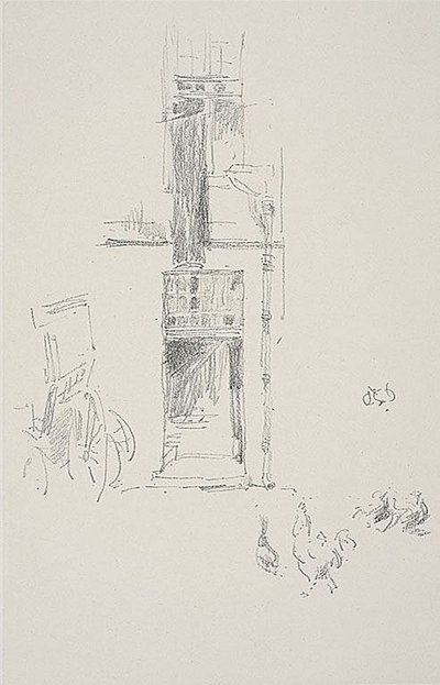 Gallos y gallinas, Hôtel Colbert de James Abbott McNeill Whistler