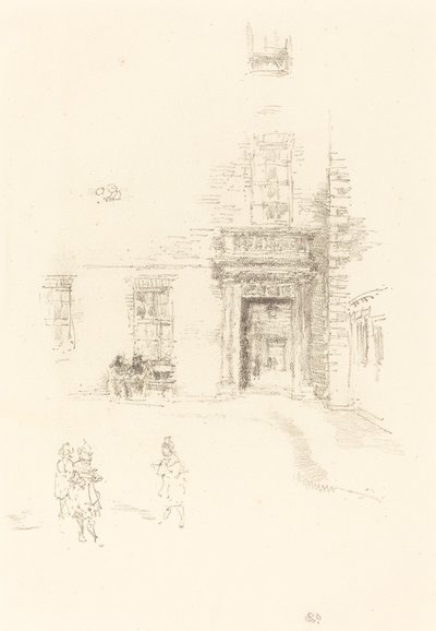 Patio, Hospital de Chelsea de James Abbott McNeill Whistler