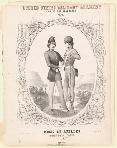 Diseño de la portada de la Canción de los Graduados de West Point de James McNeill Whistler