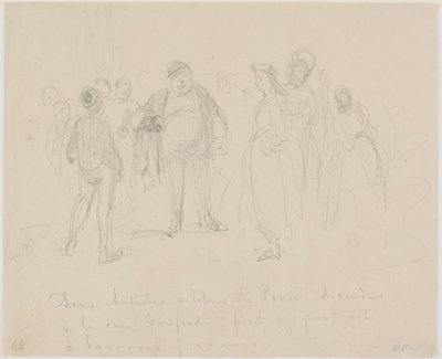 Dos artistas célebres de París de James Abbott McNeill Whistler