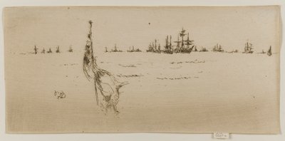 Bajando la bandera de James Abbott McNeill Whistler