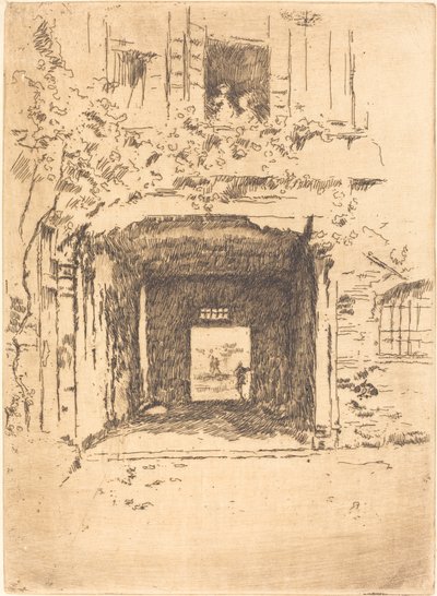 Puerta y Vid de James Abbott McNeill Whistler