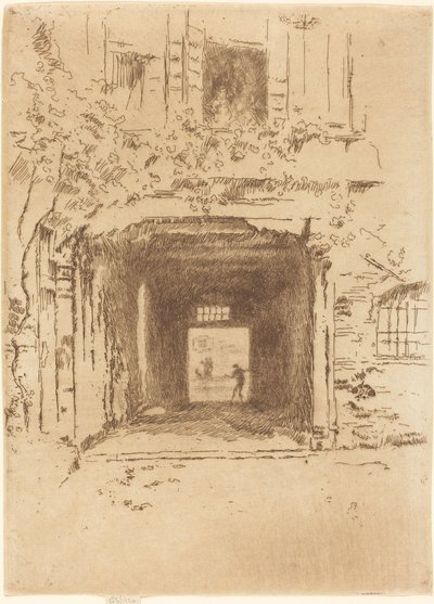 Puerta y vid de James Abbott McNeill Whistler