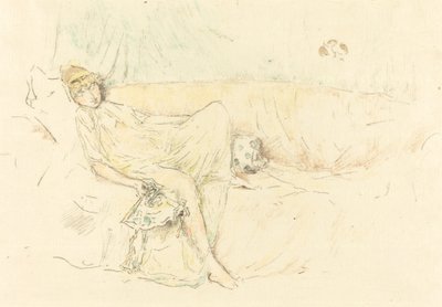 Figura Drapada, Reclining de James Abbott McNeill Whistler