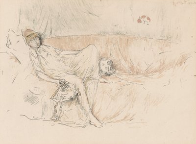 Figura vestida, reclinada de James Abbott McNeill Whistler