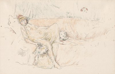 Figura drapeada, reclinada de James McNeill Whistler