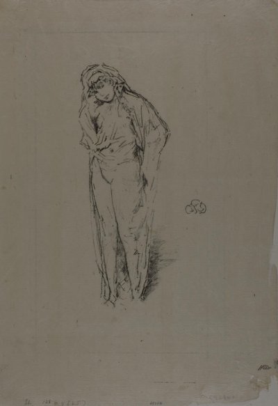 Figura drapeada, de pie de James Abbott McNeill Whistler