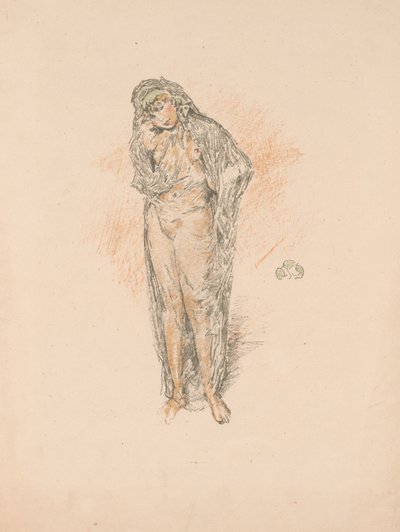 Figura drapeada, de pie de James Abbott McNeill Whistler