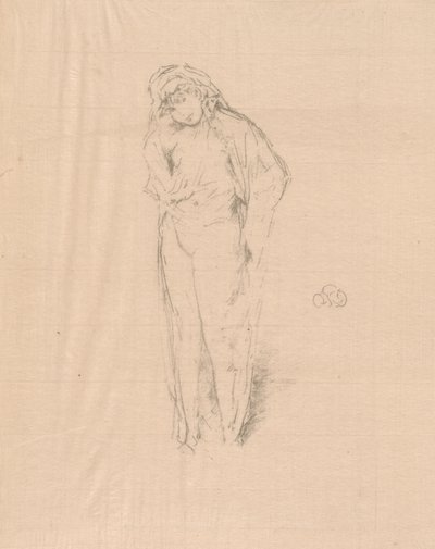 Figura drapeada, de pie de James Abbott McNeill Whistler