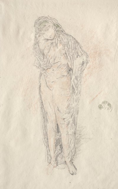 Figura drapeada de pie de James McNeill Whistler
