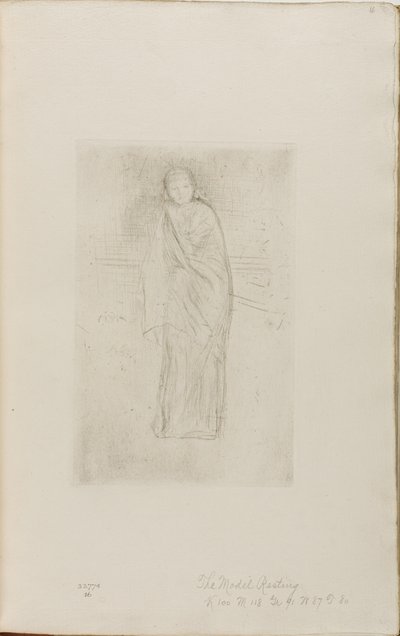 Modelo drapeado de James Abbott McNeill Whistler