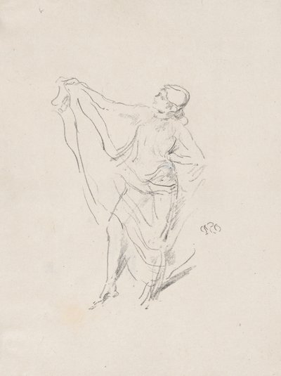 Modelo drapeado, Bailarina de James McNeill Whistler