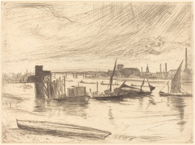 Temprano en la mañana, Battersea de James Abbott McNeill Whistler
