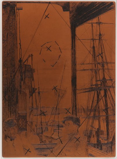 Placa de grabado: Rotherhithe de James Abbott McNeill Whistler