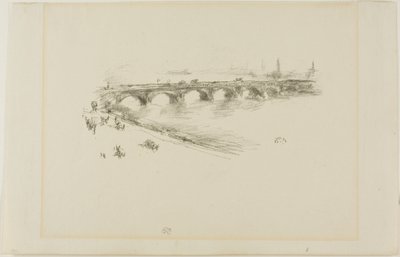 Tarde, Pequeño Puente de Waterloo de James Abbott McNeill Whistler