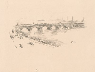 Tarde, Pequeño Puente de Waterloo de James Abbott McNeill Whistler