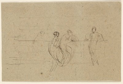 Figuras junto a una barandilla de James McNeill Whistler