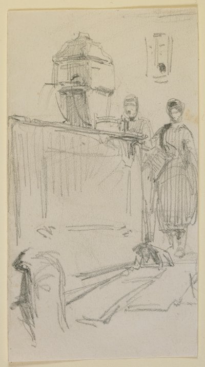 Figuras junto a una Fuente de James Abbott McNeill Whistler