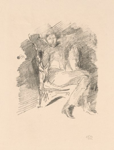Firelight: Joseph Pennell, No. 1 de James McNeill Whistler
