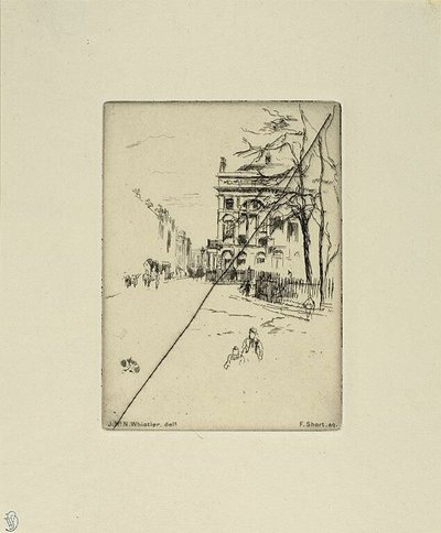 Plaza Fitzroy de James McNeill Whistler