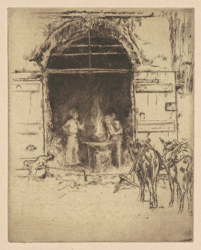 Forja ardiente de James Abbott McNeill Whistler