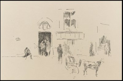 Puerta del escenario de Gaiety de James Abbott McNeill Whistler
