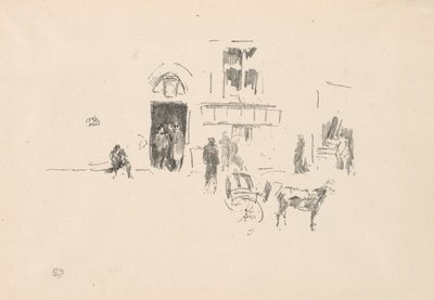 Puerta del escenario de Gaiety de James Abbott McNeill Whistler