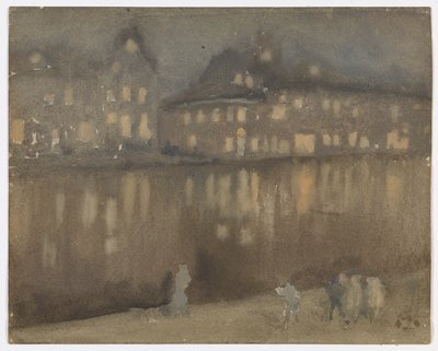Gran Canal, Ámsterdam; Nocturno de James Abbott McNeill Whistler
