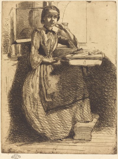 Gretchen en Heidelberg de James Abbott McNeill Whistler