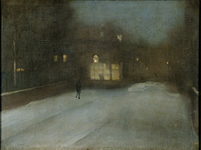 Gris y Oro - Nieve en Chelsea de James Abbott McNeill Whistler