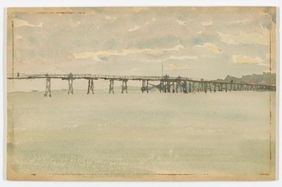 Gris y plata–Muelle, Southend de James Abbott McNeill Whistler