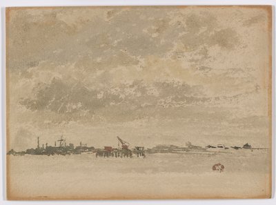 Gris y plata – Purfleet de James Abbott McNeill Whistler