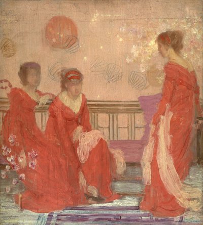 Armonía entre el color carne y el rojo de James McNeill Whistler
