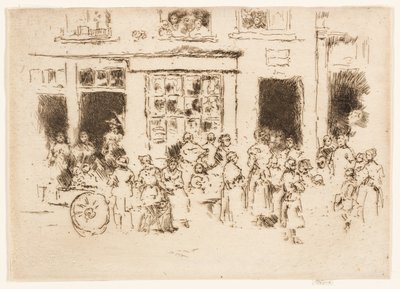 Calle Alta, Bruselas de James Abbott McNeill Whistler