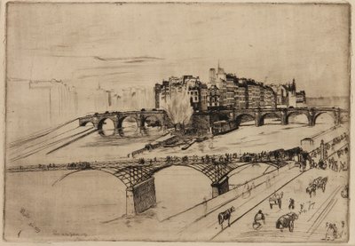 Isla de la Cité, París de James Abbott McNeill Whistler