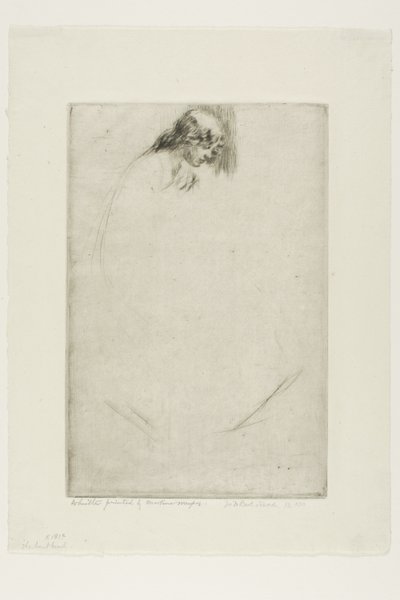 Cabeza doblada de Jo de James McNeill Whistler