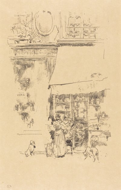 La frutería de la rue de Grenelle de James McNeill Whistler