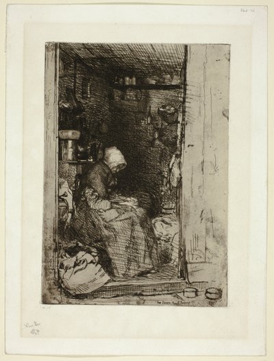 La Vieille aux Loques (La vieja con harapos) de James Abbott McNeill Whistler