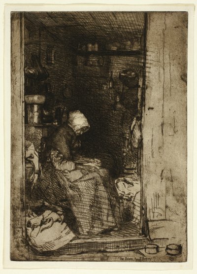 La Vieille aux Loques (La vieja con trapos) de James Abbott McNeill Whistler