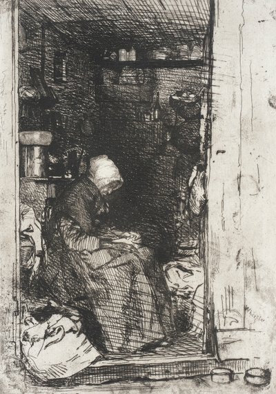 La anciana con harapos de James McNeill Whistler