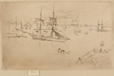 Laguna--Mediodía de James Abbott McNeill Whistler
