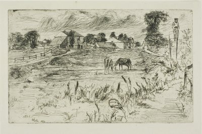 Paisaje con caballos de James Abbott McNeill Whistler