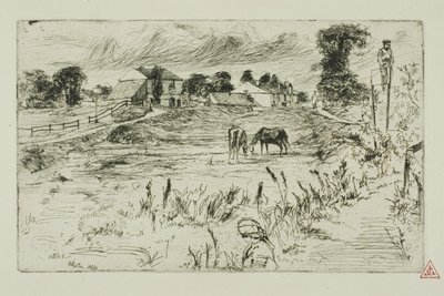 Paisaje con caballos de James Abbott McNeill Whistler