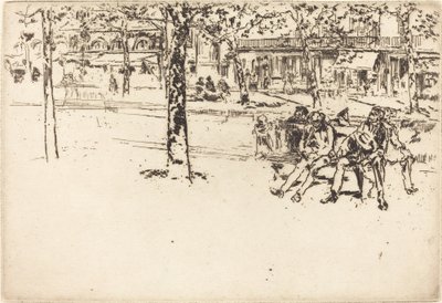 El Boulevard Poissonnière de James Abbott McNeill Whistler