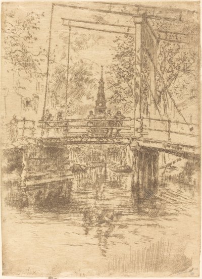 Pequeño Puente Levadizo, Ámsterdam de James Abbott McNeill Whistler