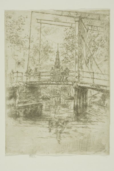 Pequeño puente levadizo, Ámsterdam de James Abbott McNeill Whistler