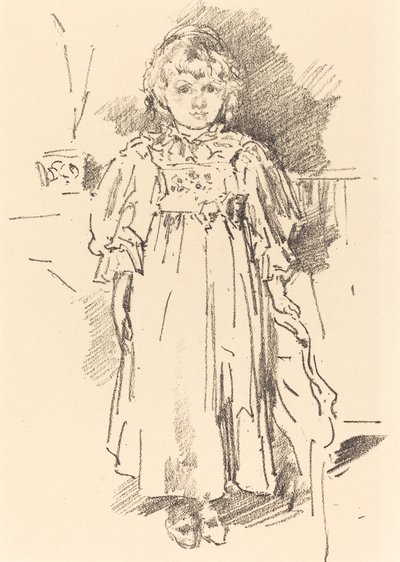 Pequeña Evelyn de James Abbott McNeill Whistler