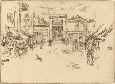 Pequeña plaza del mercado, Tours de James Abbott McNeill Whistler