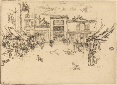 Pequeña plaza del mercado, Tours de James McNeill Whistler