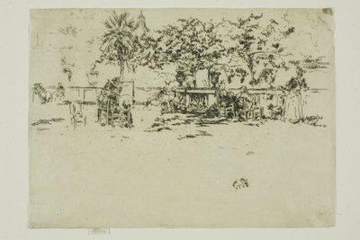 Pequeña terraza, Jardines de Luxemburgo de James Abbott McNeill Whistler